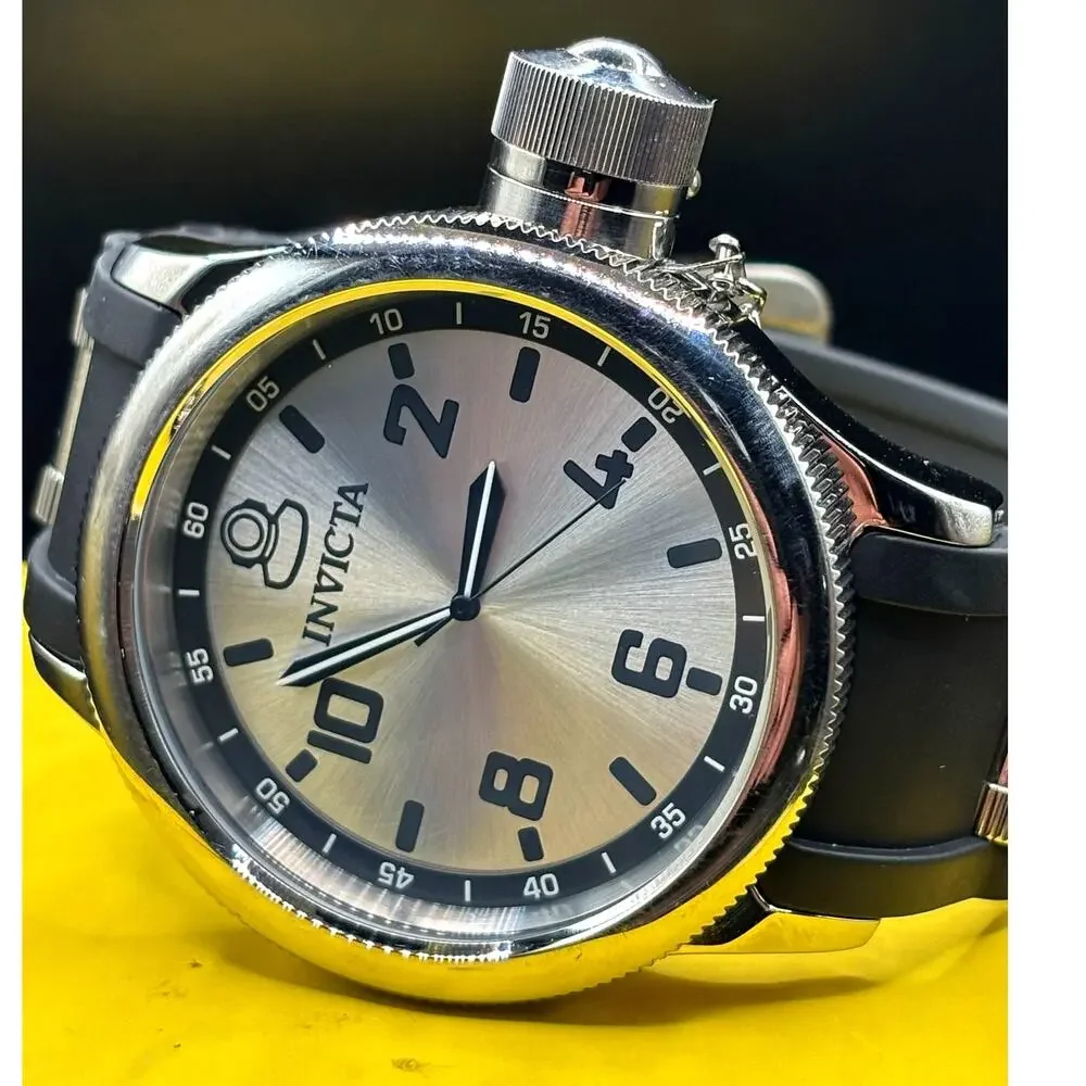 Invicta Russian Diver 1435 51.5mm Silver Dial Swiss Parts Men’s Watch Full Set